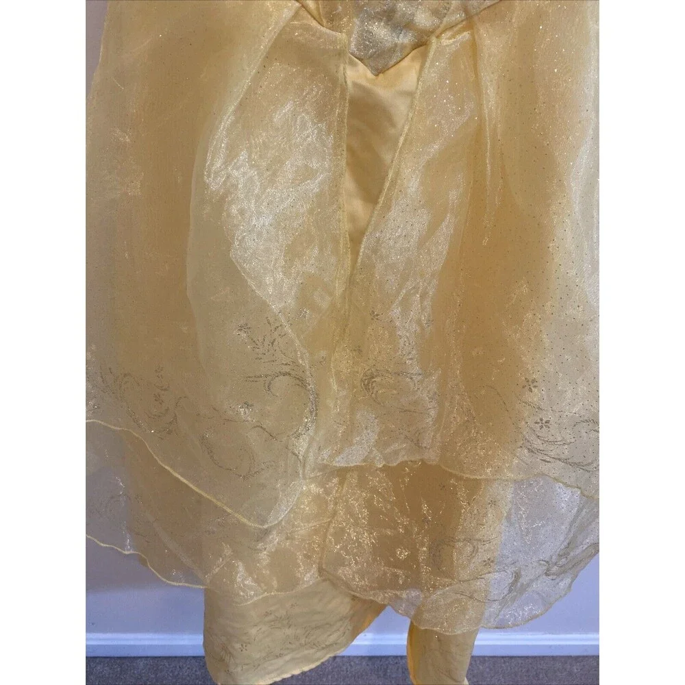 Disney Princess Belle Costume Beauty & Beast Dress Child M 7-8 Halloween Costume